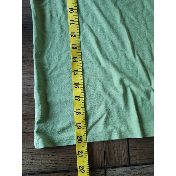 Eileen Fisher Green Short Sleeve Stretch Tee Top | Size XS - Picture 9 of 10